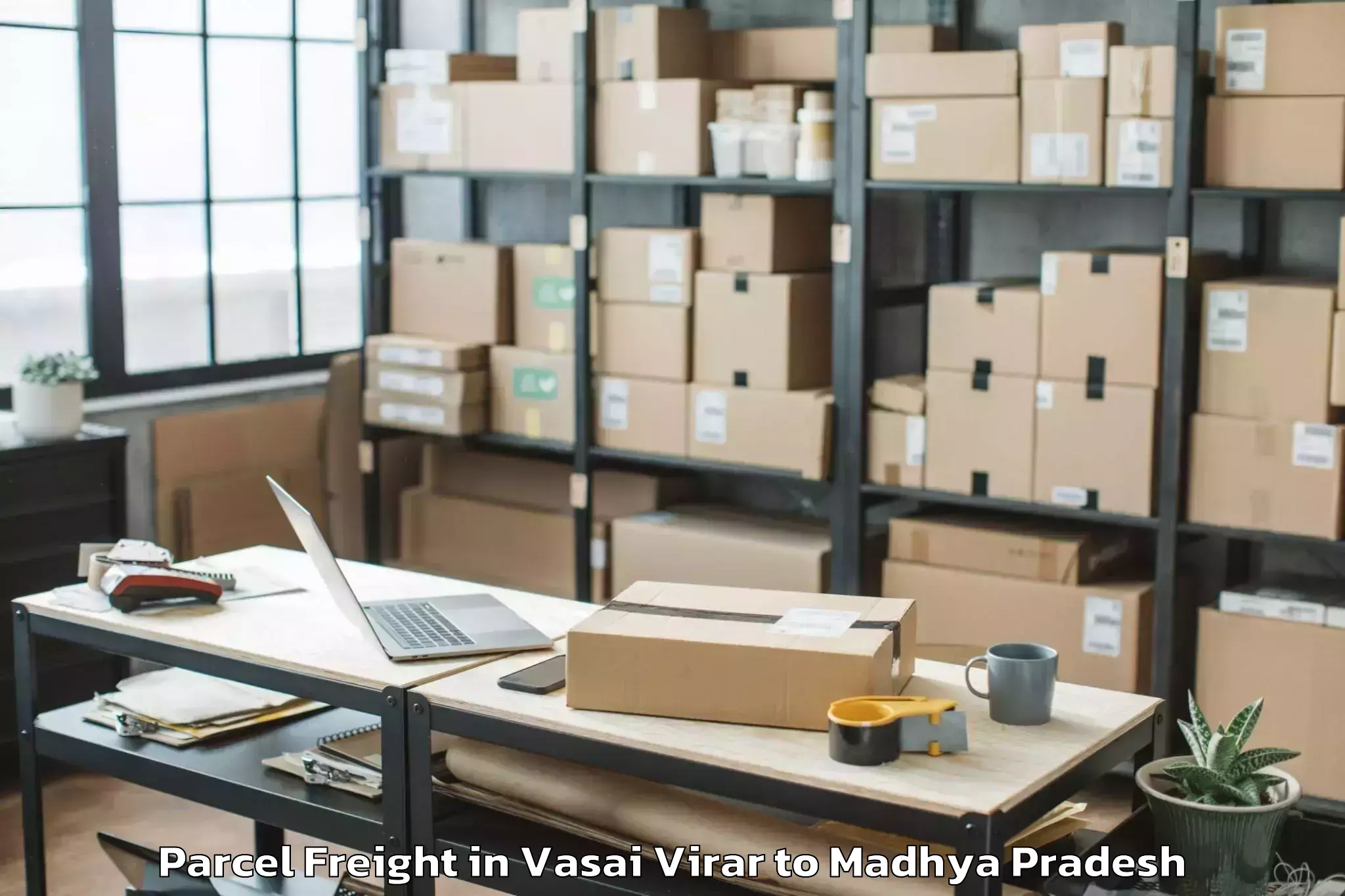 Leading Vasai Virar to Morena Parcel Freight Provider